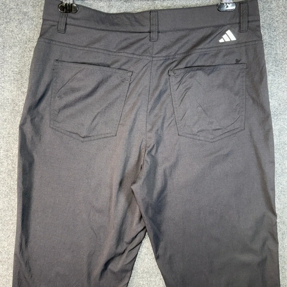 Adidas Golf Performance Pants Mens 34x30 Black Five Pocket Trousers Activewear